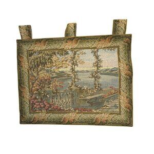 Sea Gull Wall Tapestry With River Scene Design 44"x34" With Loops For Hanging